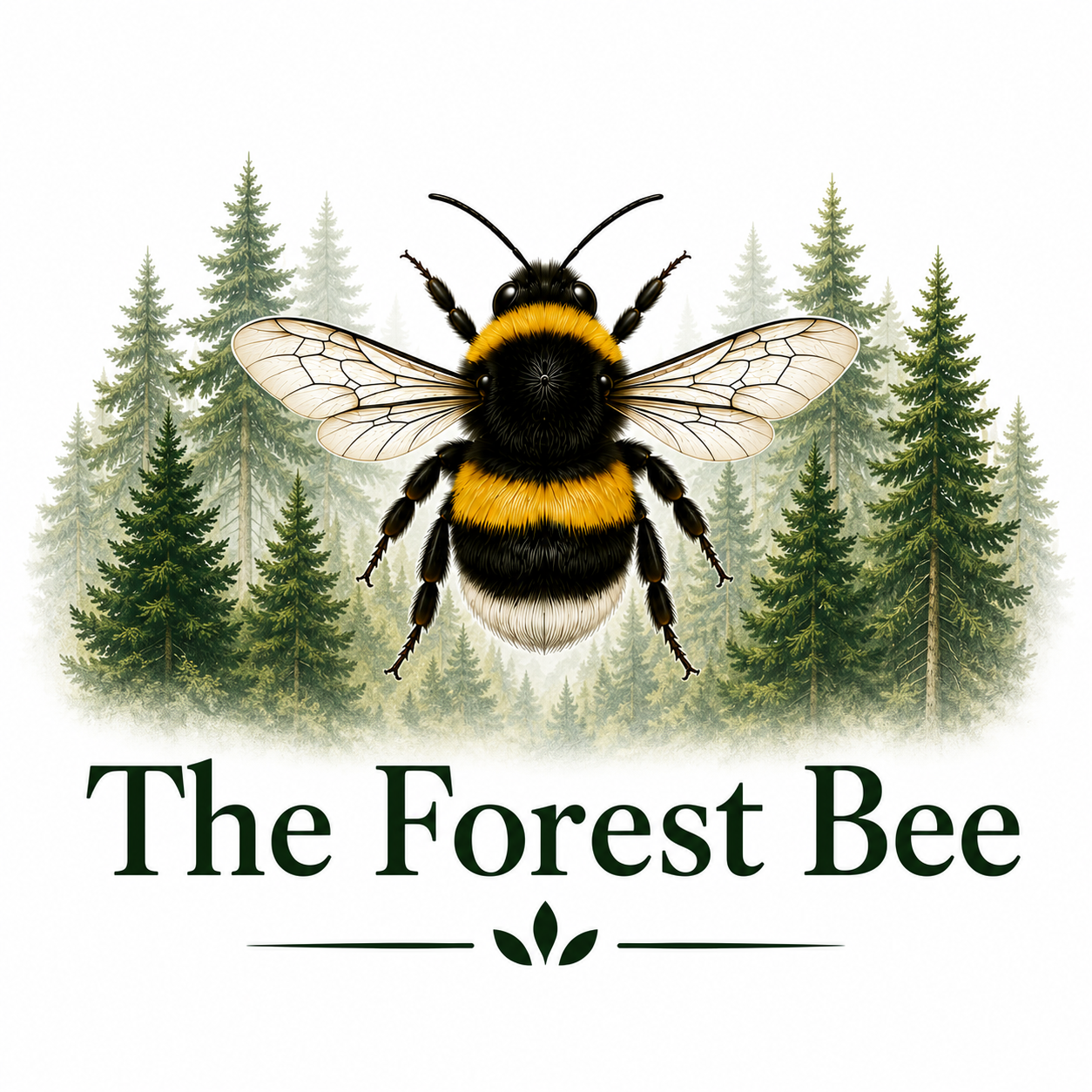 The Forest Bee Logo Footer Image